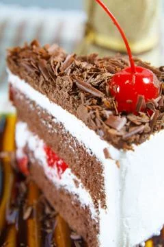 Chocolate cake Stock Photos