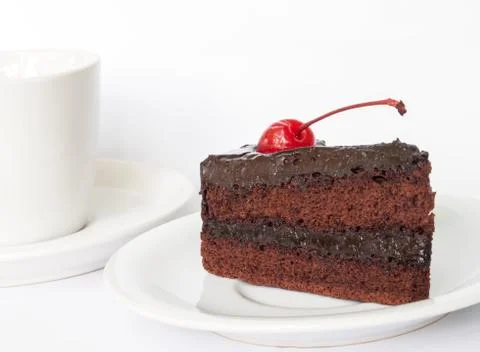 Chocolate cake. Stock Photos