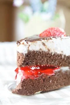 Chocolate cake Stock Photos