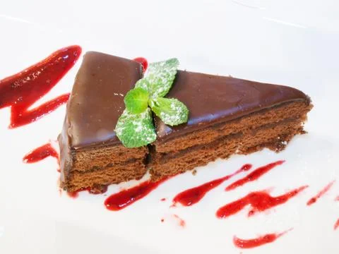 Chocolate cake Stock Photos