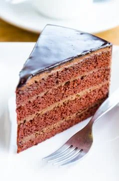Chocolate cake Stock Photos