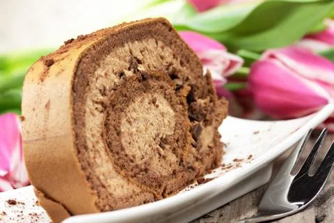 Chocolate cake Foto stock