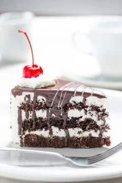 Chocolate cake Stock Photos