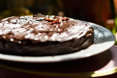 Chocolate cake Stock Photos
