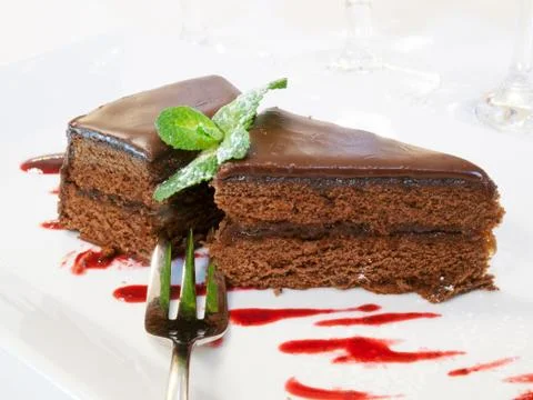 Chocolate cake Stock Photos