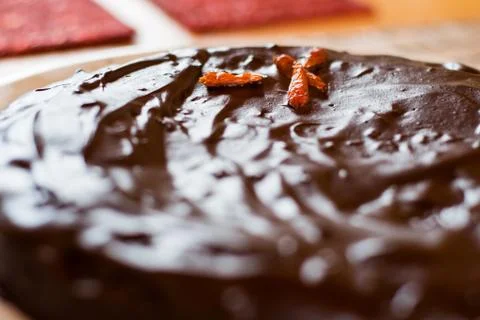 Chocolate cake Stock Photos