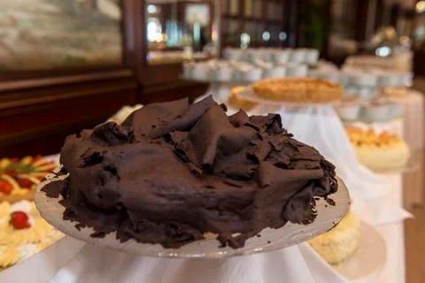 Chocolate cake Stock Photos