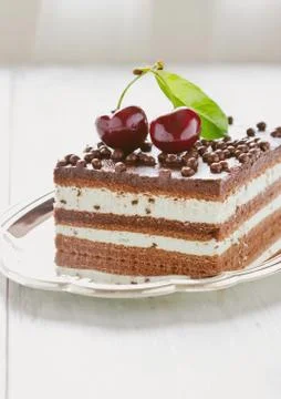 Chocolate cake Stock Photos