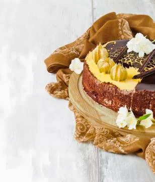Chocolate cake Stock Photos