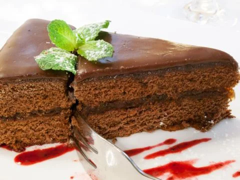 Chocolate cake Stock Photos