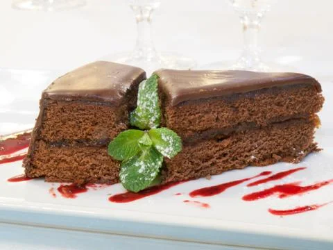 Chocolate cake Stock Photos