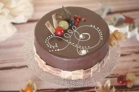 Chocolate cake Stock Photos