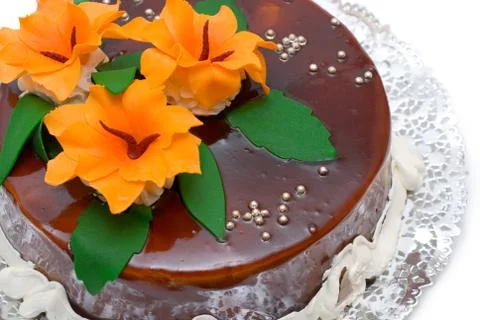 Chocolate cake Stock Photos