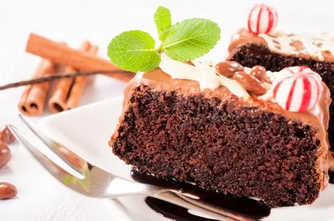Chocolate cake Stock Photos