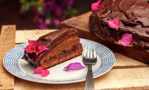 Chocolate cake Stock Photos