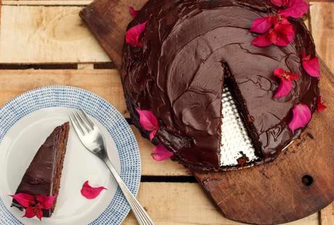 Chocolate cake Foto stock