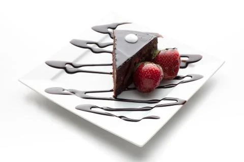 Chocolate cake Stock Photos