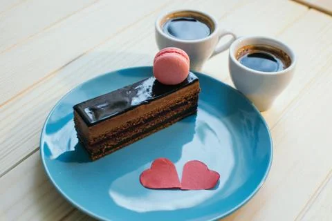 Chocolate cake Stock Photos