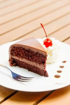 Chocolate cake Stock Photos