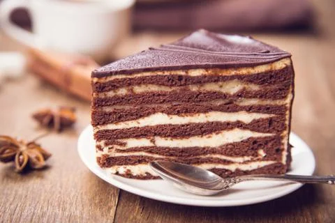 Chocolate cake 스톡 사진