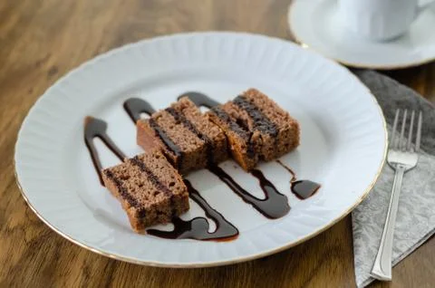 Chocolate cake Stock Photos