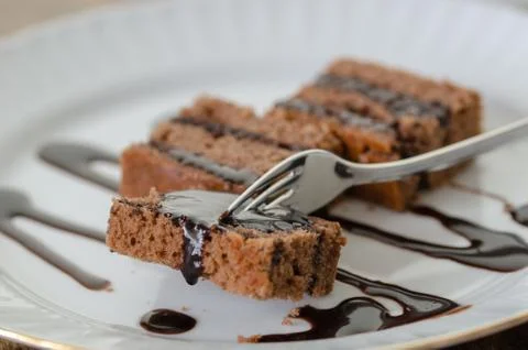 Chocolate cake Stock Photos