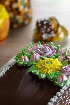 Chocolate cake Stock Photos