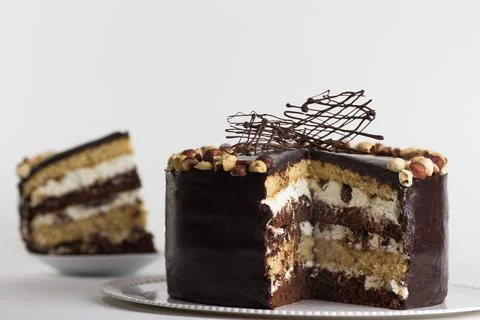 Chocolate cake Stock Photos