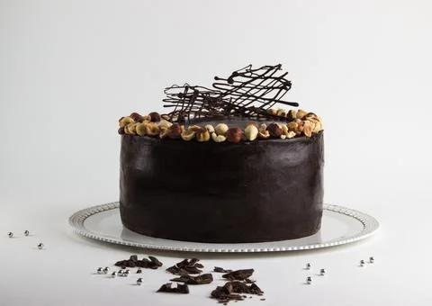 Chocolate cake. Stock Photos