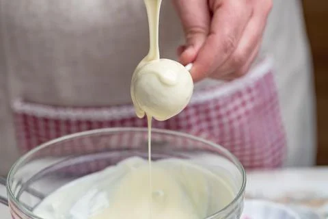 Chocolate cake pops Stock Photos