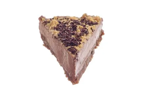 Chocolate cake slice Stock Photos