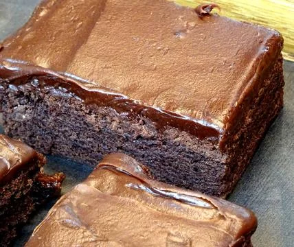 Chocolate Cake Slices Stock Photos