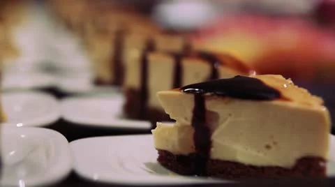 Chocolate Cakes Stock Footage 10566395
