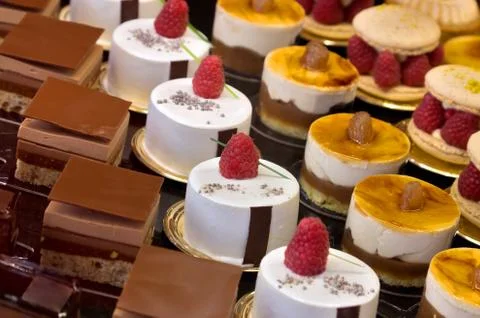 Chocolate cakes Stock Photos