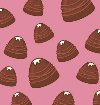 Chocolate candies background 스톡 일러스트