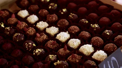 Chocolate candies collection Video stock 192248248
