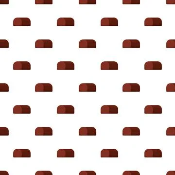 Chocolate candies creating a repeating seamless confectionery pattern Stock Illustration