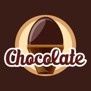Chocolate candies design 스톡 일러스트