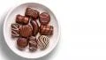 chocolate candies in a dish HD Footage