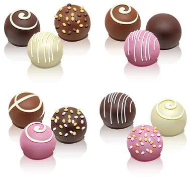 Chocolate candies Stock Illustration