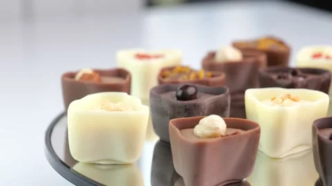 Chocolate candies mixed assortment Stock Footage 151319099