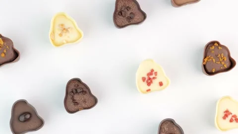 Chocolate candies mixed assortment Stock Footage 151320571