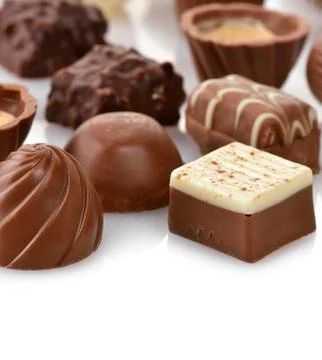 Chocolate candies Stock Photos