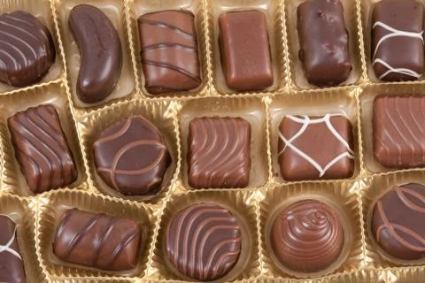 Chocolate candies Stock Photos