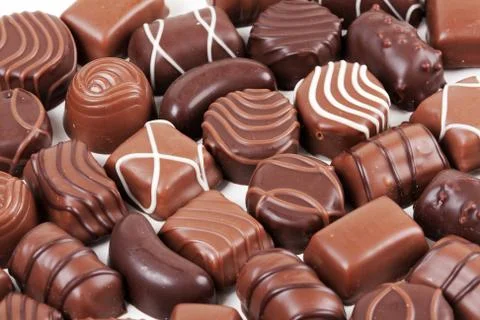 Chocolate candies Stock Photos