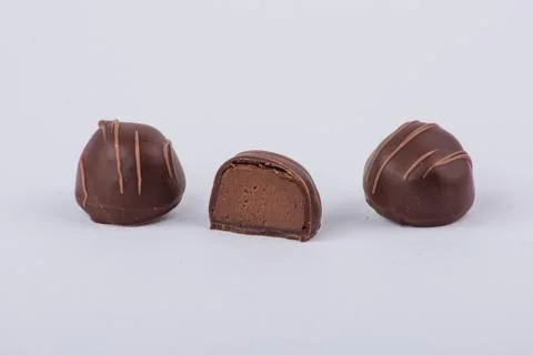 Chocolate candies Stock Photos