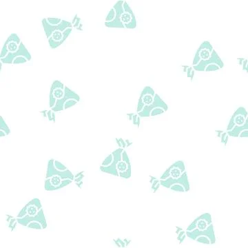 Chocolate candy allergy glyph vector seamless pattern Stock Illustration