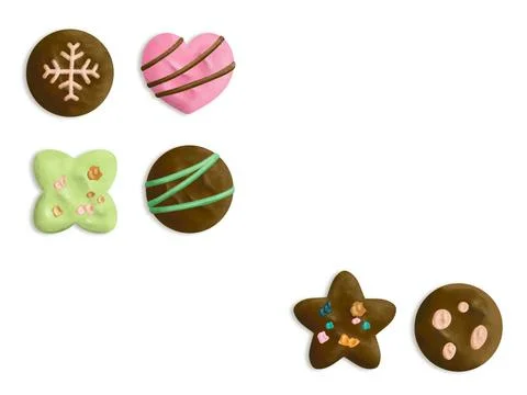 Chocolate candy background Stock-Illustration