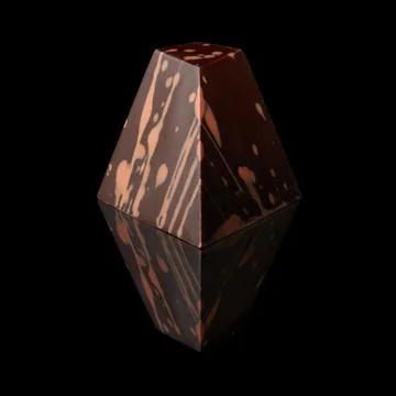 Chocolate candy on black background 스톡 사진