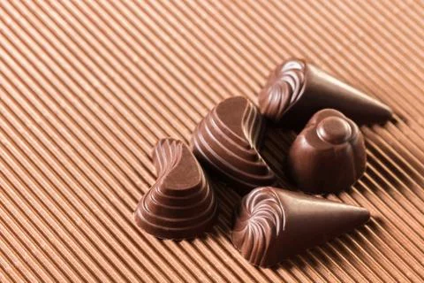 Chocolate candy close-up Foto stock